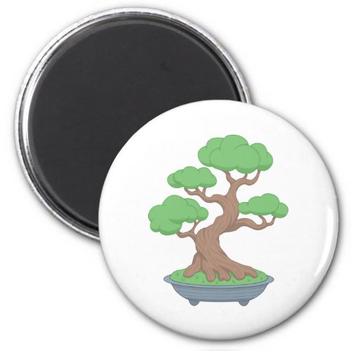 Twisted Japanese Bonsai Tree Magnet