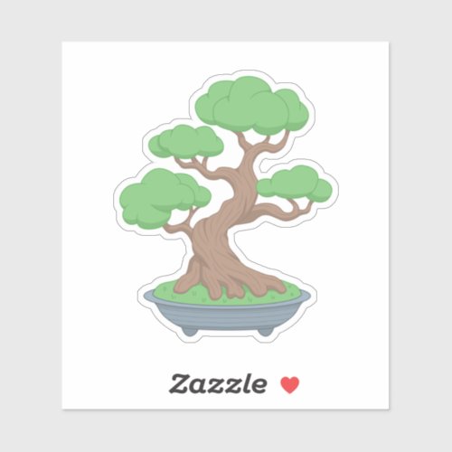 Twisted Japanese Bonsai Tree Sticker