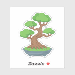 Twisted Japanese Bonsai Tree Sticker