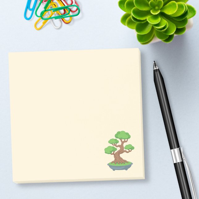 Twisted Japanese Bonsai Tree Yellow Post-it Notes (Creator Uploaded)