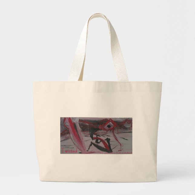 twisted large tote bag (Front)