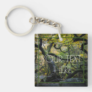 Twisted Old Oak Tree Keychain