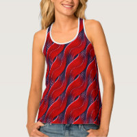Twisted pattern tank top