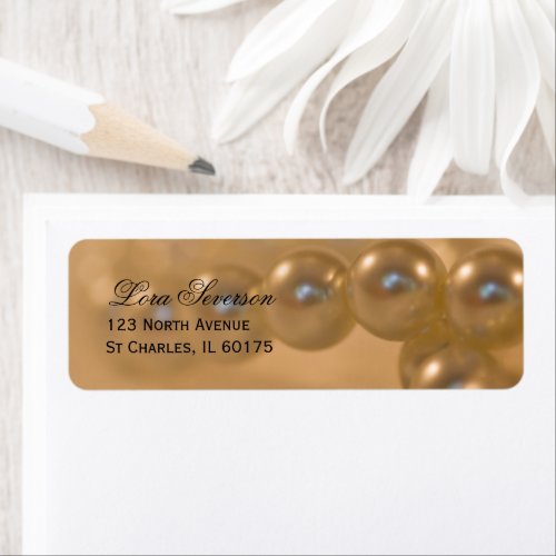 Twisted Pearls Return Address Label