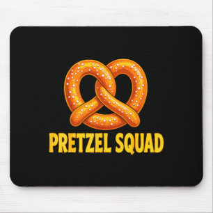 Twisted pretzel lover squad mouse pad