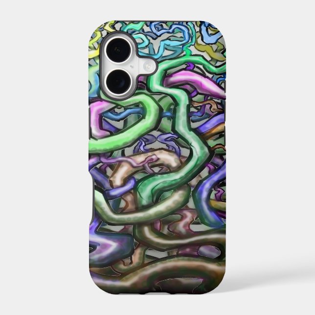 Twisted Rainbow Vines Iphone Case (Back)