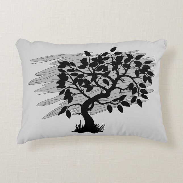 Twisted Sapling Accent Pillow (Front)