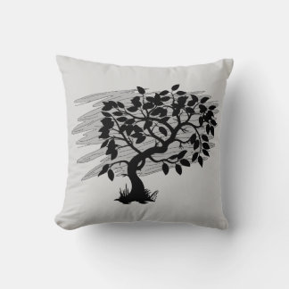 Twisted Sapling Throw Pillow