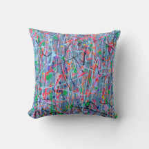 Twisted Sister 16 x 16 Cotton Throw Pillow