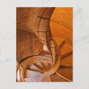 Twisted Spiral Staircase, Portugal Postcard