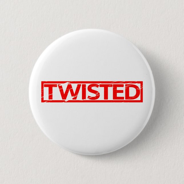 Twisted Stamp Pinback Button (Front)