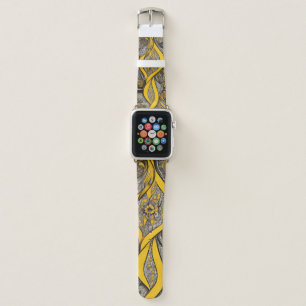 Twisted Sunflower AI art Apple Watch Band
