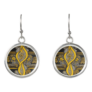 Twisted Sunflower Ai art Earrings