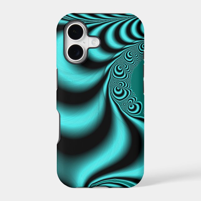 Twisted Teal Iphone Case (Back)