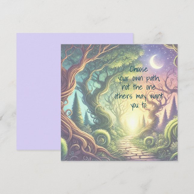 Twisted Tree Path & Quote Card (Front/Back)