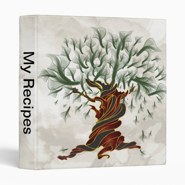Twisted Tree Recipe 3 Ring Binder (Front/Spine)