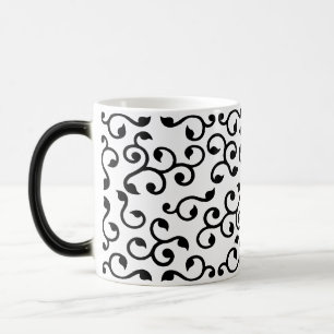 Twisted tree trunks design color morph mug 
