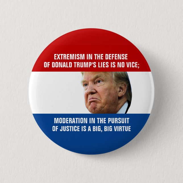 Twisted Trump Logic Button (Front)