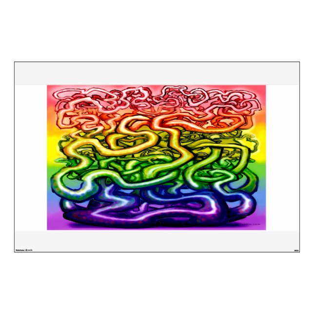 Twisted Vines LGBTQ+ Wall Decal (Front)