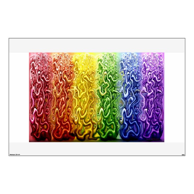 Twisted Vines LGBTQ+ Wall Sticker (Front)