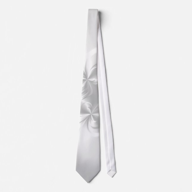 Twisted White Pearl Tie (Front)
