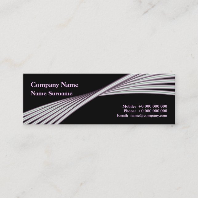 Twisted Wires Skinny Business Card (Front)