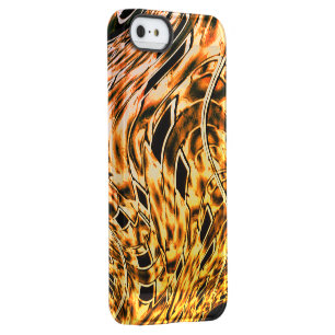 Twisted with a light shade of coral to gold permafrost iPhone SE/5/5s case