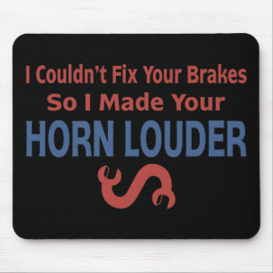 Twisted Wrench - Brakes & Horn Mouse Pad