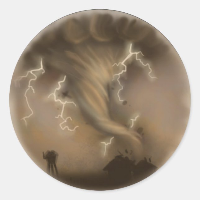 Twister Classic Round Sticker (Front)
