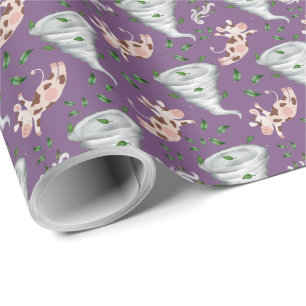 Twisters Tornado Gift Wrapping Paper - Purple
