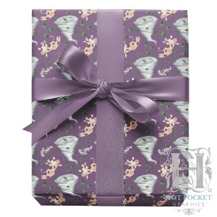 Twisters Tornado Gift Wrapping Paper - Purple