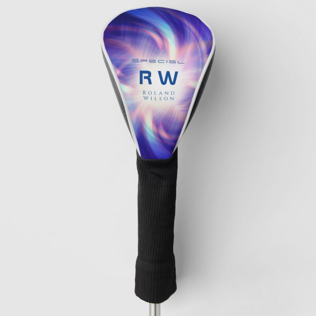 Twisting Effect Multicolors Personalized Golf Head Cover (Front)
