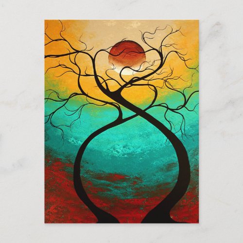 Twisting Love Original Art MADART Postcard Design