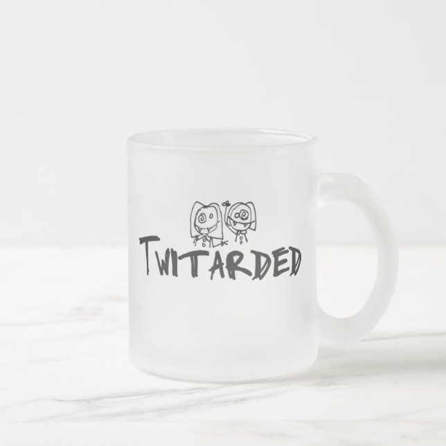 Twitarded Logo Frosted Mug (Right)