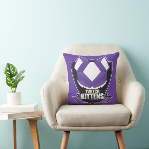 Twitch Kittens Throw Pillow Zazzle