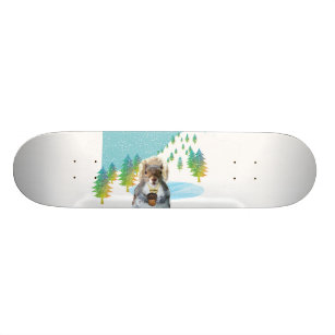 Twitch the Winter Squirrel Skateboard