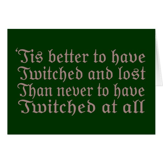 Twitched and Lost... Cards (Front Horizontal)