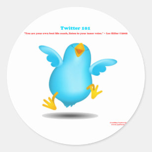 Twitter 101 Truth About Life Coaches Apparel Gifts Classic Round Sticker