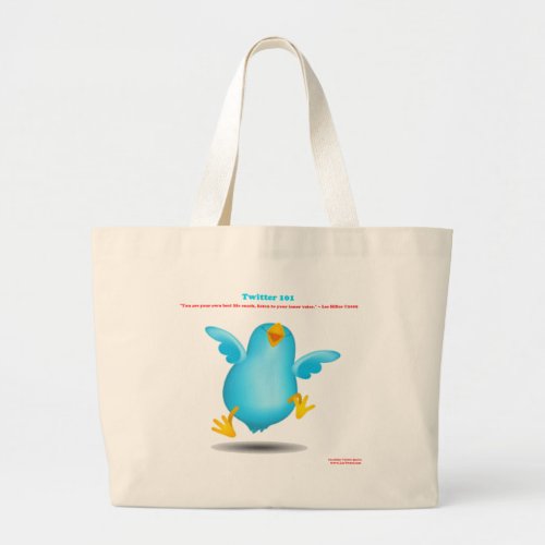 Twitter 101 Truth About Life Coaches Apparel Gifts Large Tote Bag