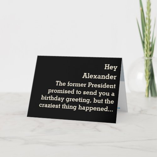 Twitter Ban Fab Humor Joke Birthday Card 