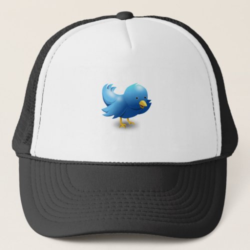 Twitter bird logo trucker hat