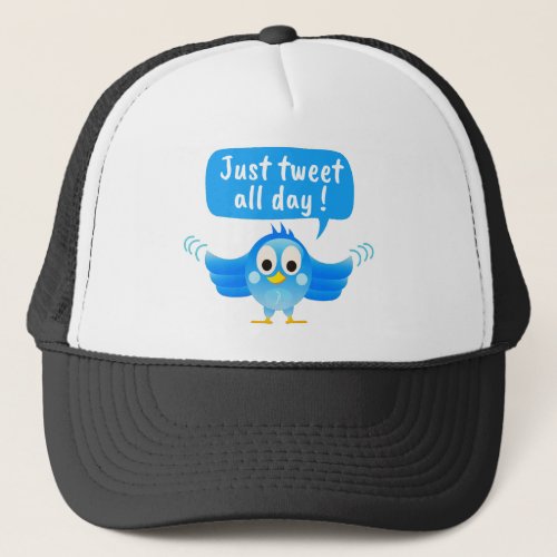 Twitter bird trucker hat