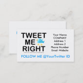 Twitter Business Card (Front/Back)