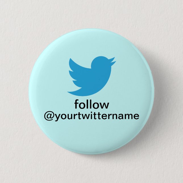 Twitter Button- Promote Yourself! Button (Front)