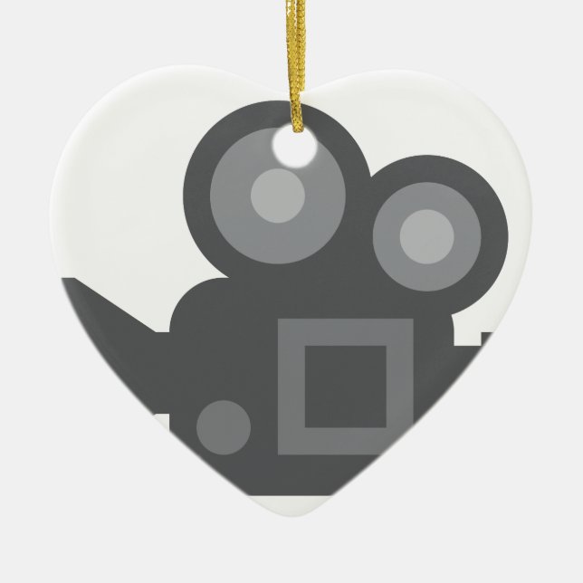 Twitter Emoji - Camera film making Ceramic Ornament (Front)