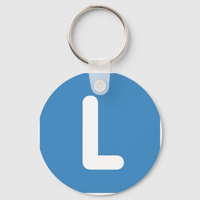 Twitter Emoji Letter J Keychain (Front)
