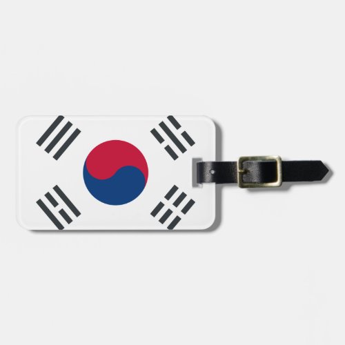 Twitter emoji _ South Korea Flag Luggage Tag