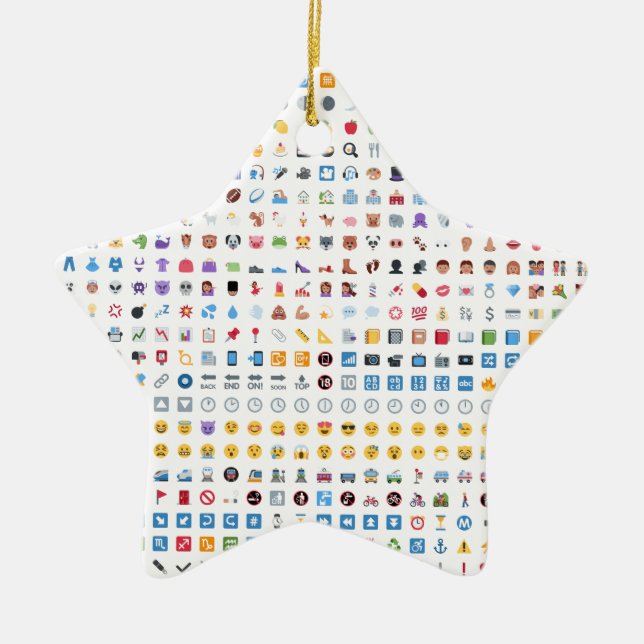 Twitter Emoji (Twemoji) Ceramic Ornament (Front)