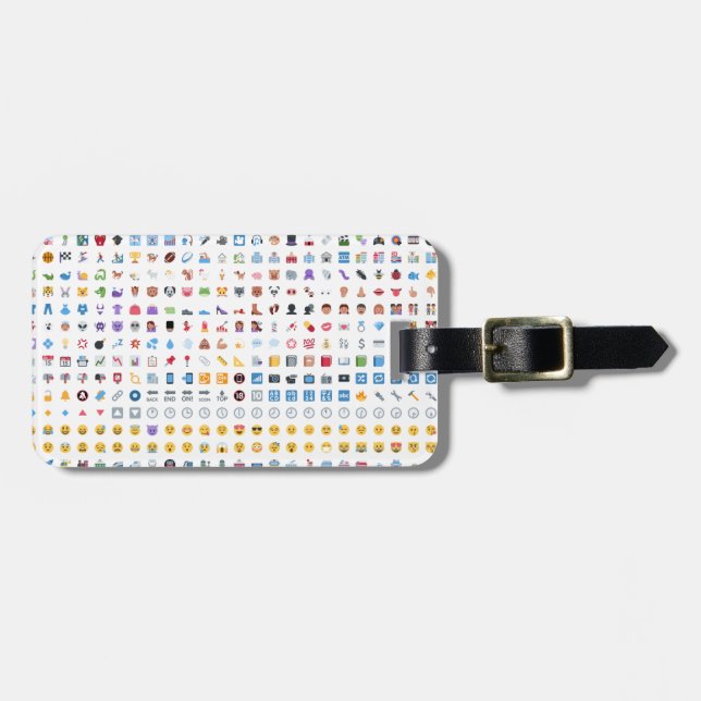 Twitter Emoji (Twemoji) Luggage Tag (Front Horizontal)