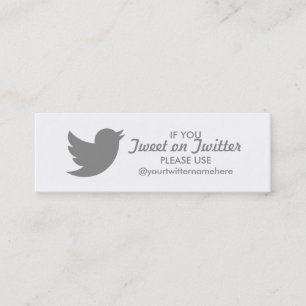 twitter event mini business card